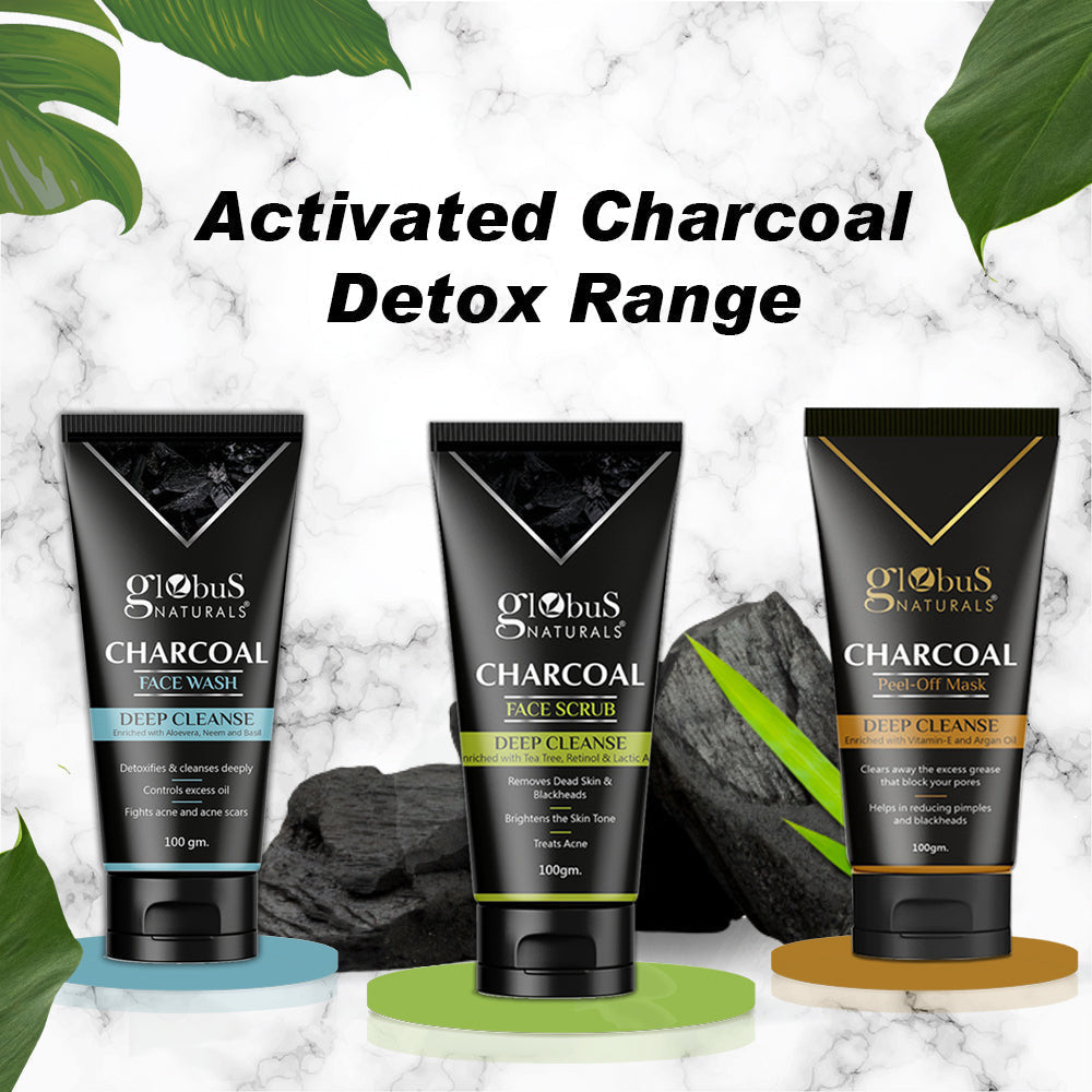 Naturals Activated Charcoal Peel Off Mask Enriched with Vitamin-E and Argan with serum