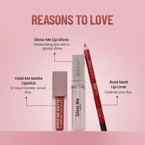 Luxneo Line & Fine Lip Duo with Lip Liner & HD Matte Lipstick |
Matte Finish Long-Lasting Non-Drying