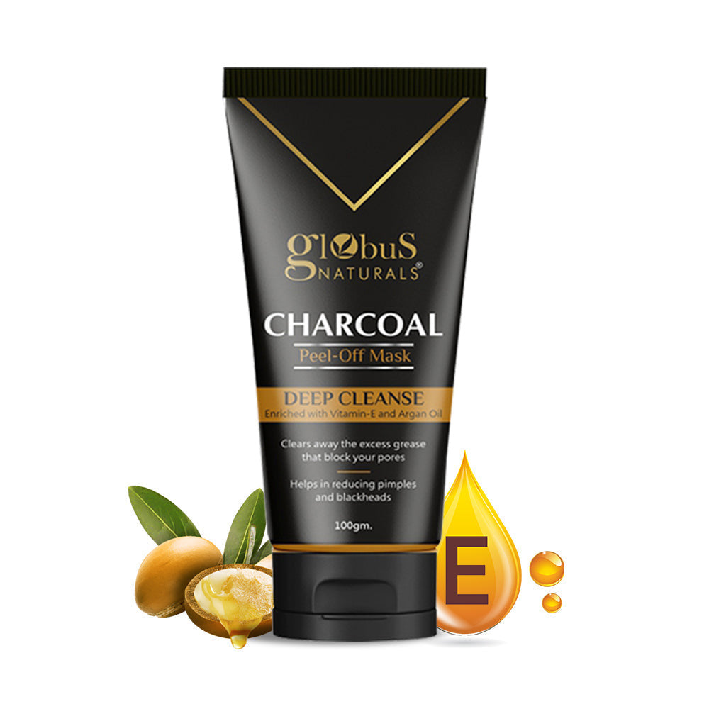 Naturals Activated Charcoal Peel Off Mask Enriched with Vitamin-E and Argan with serum