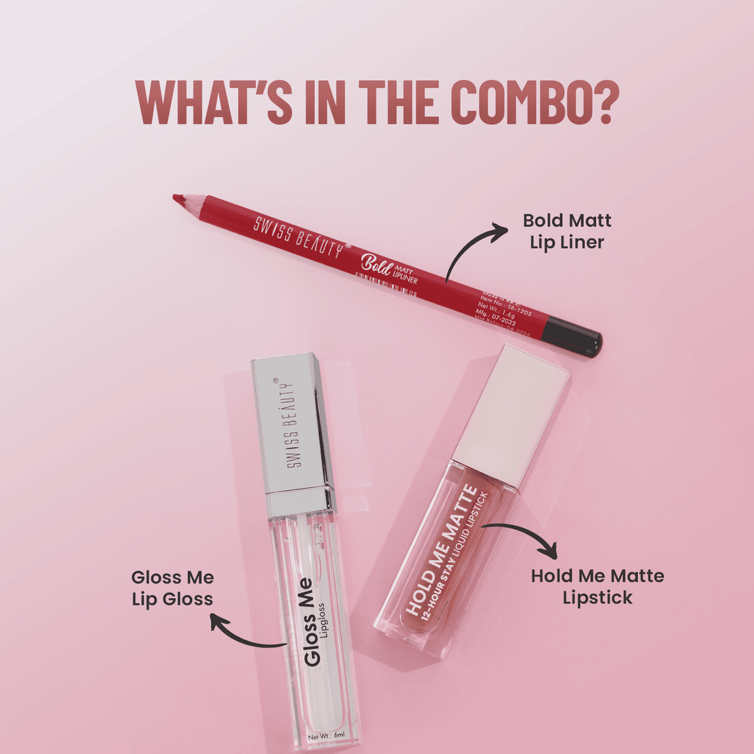 Luxneo Line & Fine Lip Duo with Lip Liner & HD Matte Lipstick |
Matte Finish Long-Lasting Non-Drying