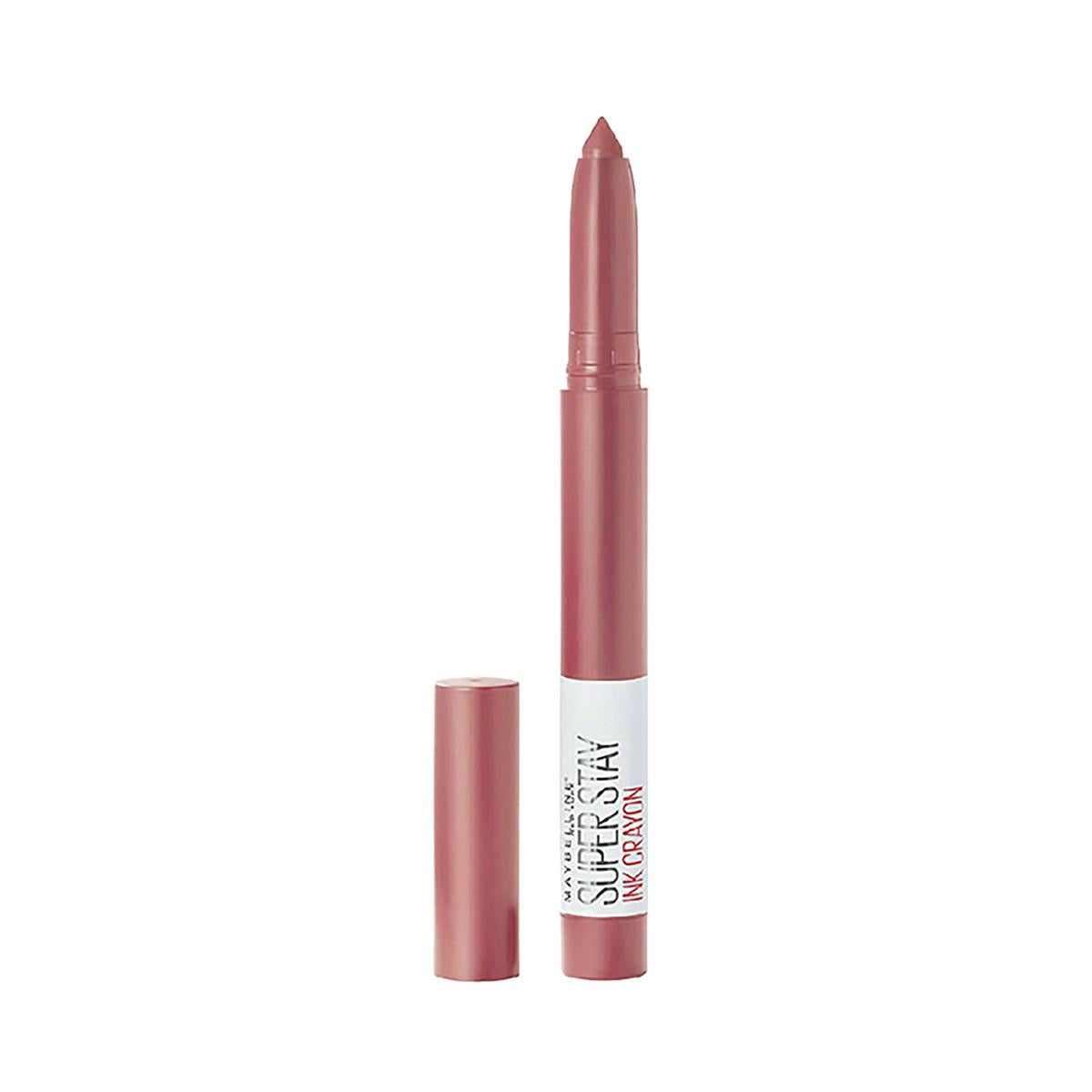 MAYBELLINE New York Lipstick, Matte Finish, 24 hr-lasting, Intense Colour, SuperStay Crayon Lipstick,