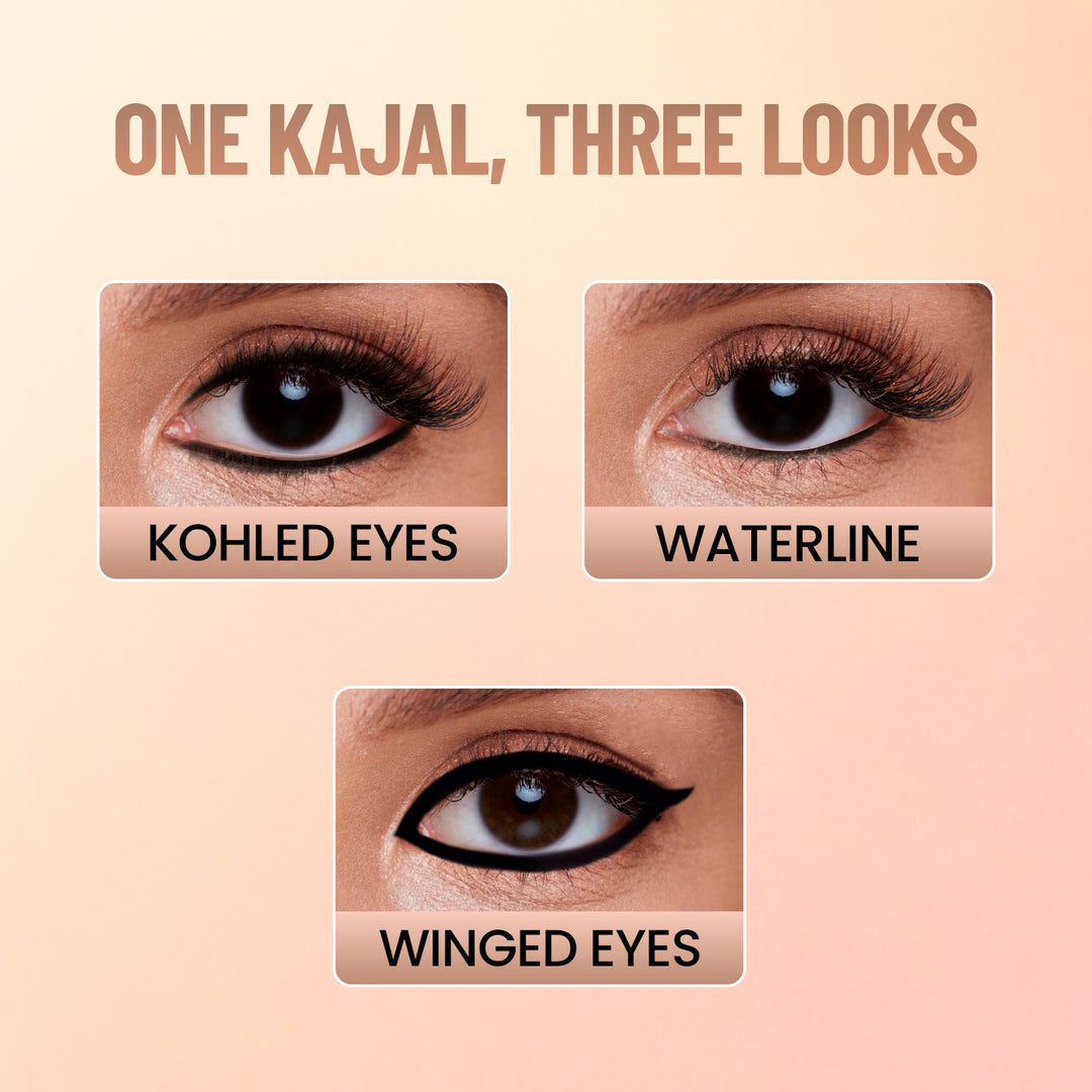 You & Eye Power Black Kajal |
Waterproof & Smudge-Proof | 24
Hour Stay Matte Finish Black
Kajal