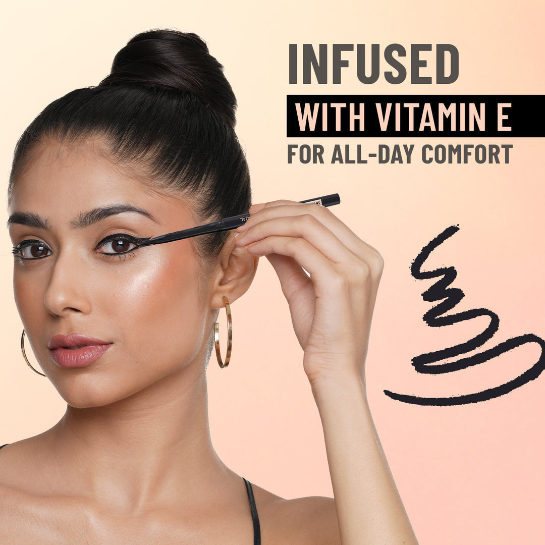 You & Eye Power Black Kajal |
Waterproof & Smudge-Proof | 24
Hour Stay Matte Finish Black
Kajal