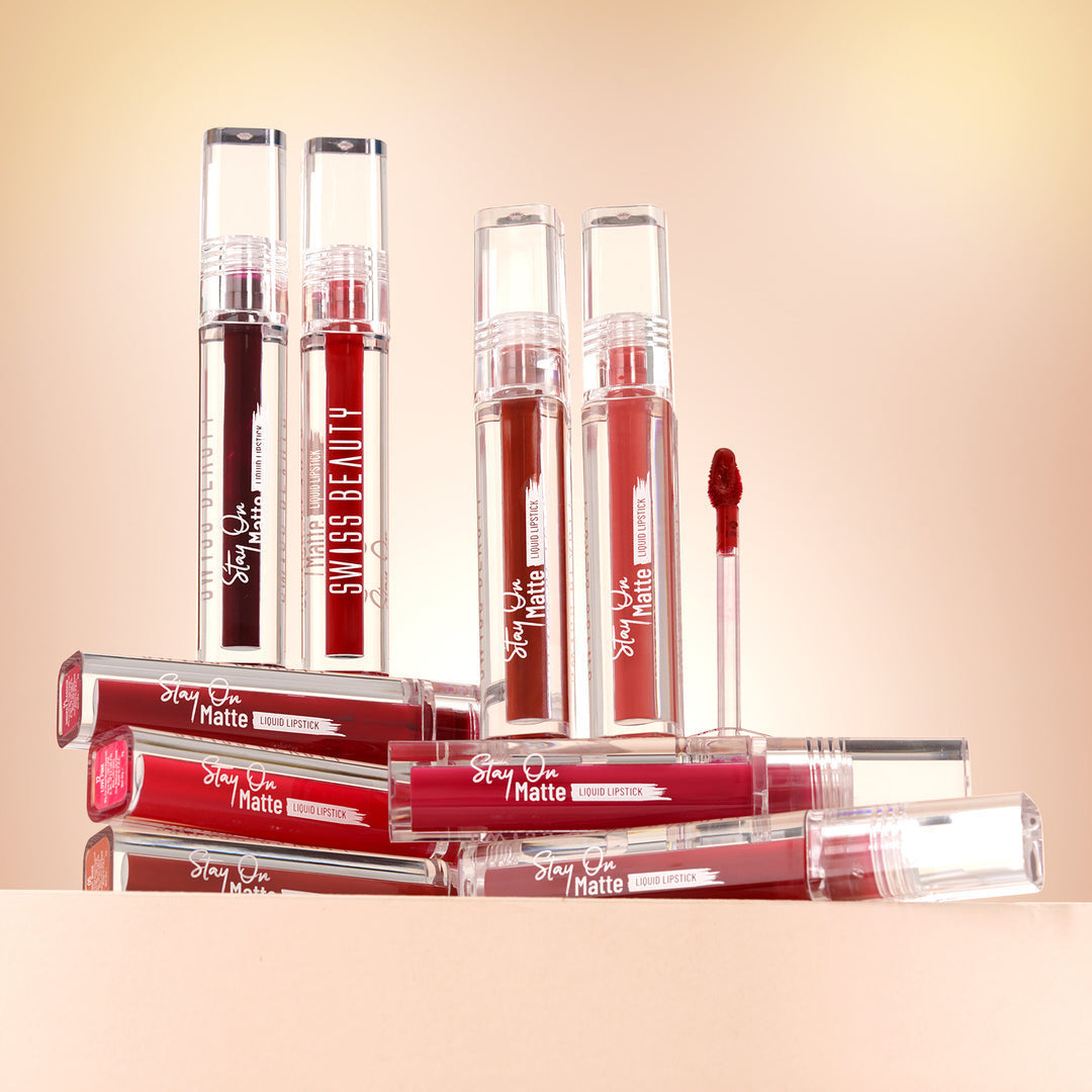 SWISS BEAUTY STAY ON MATTE
LIQUID LIPSTICK