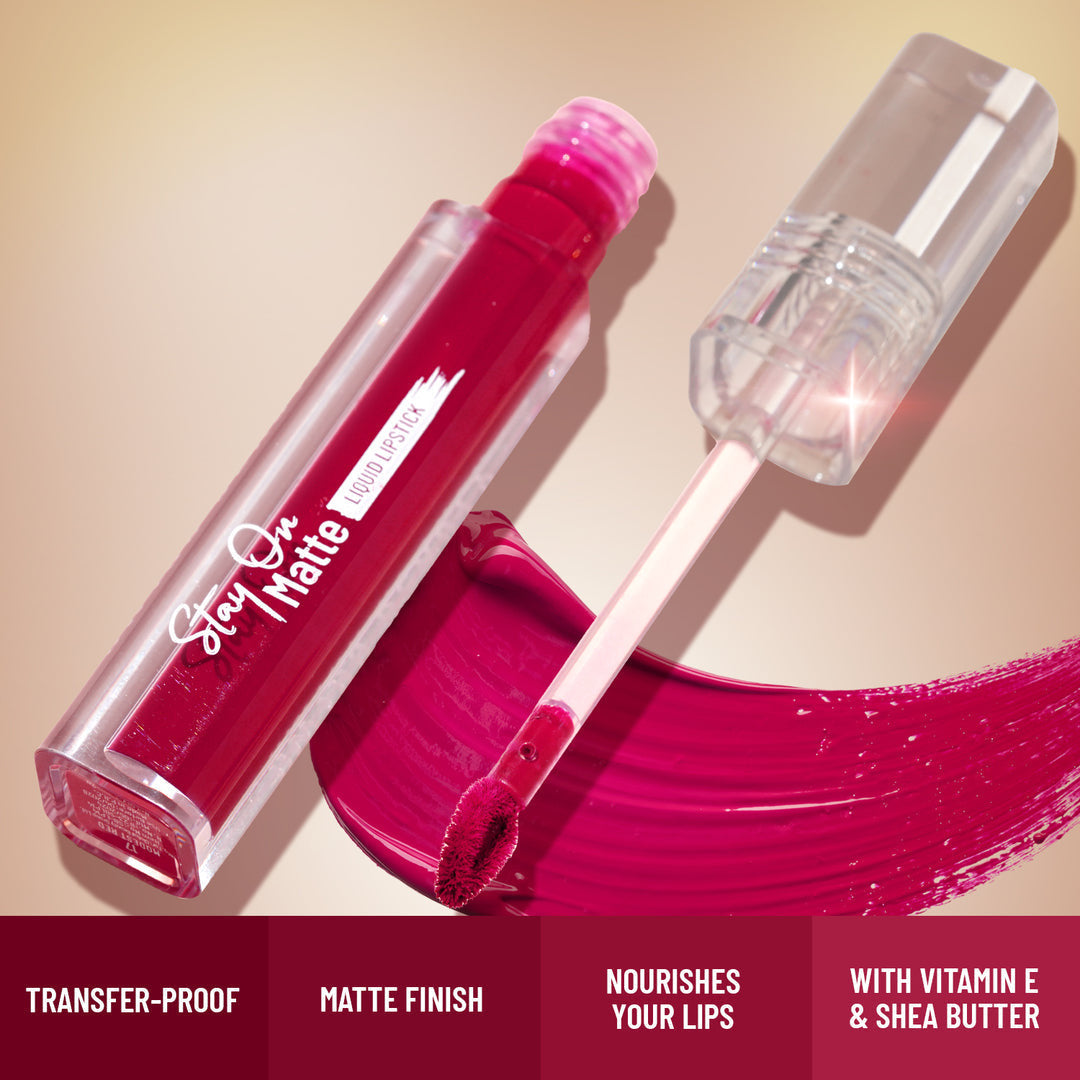 SWISS BEAUTY STAY ON MATTE
LIQUID LIPSTICK