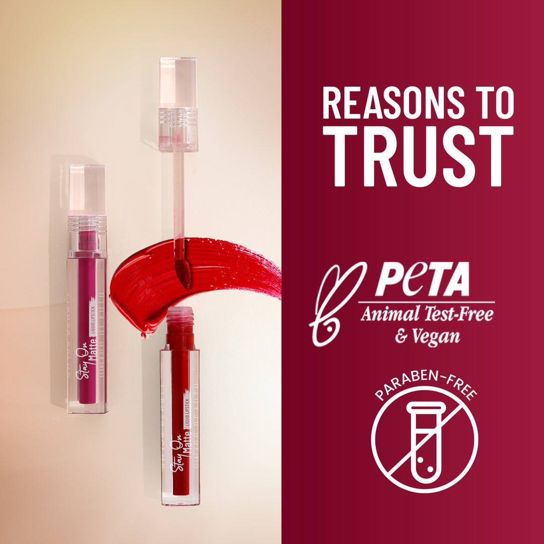 SWISS BEAUTY STAY ON MATTE
LIQUID LIPSTICK