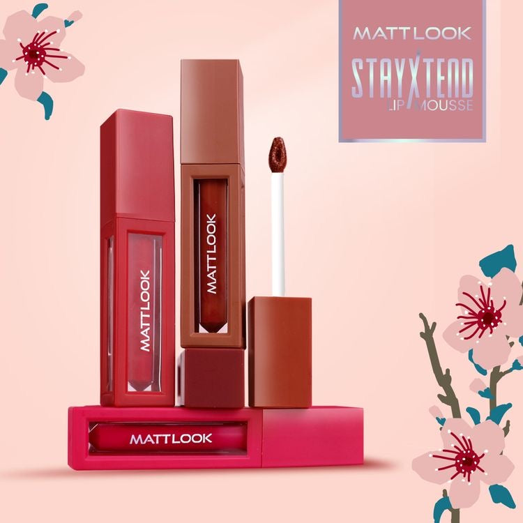MATTLOOK Stayxtend Non Sticky
Lip Mousse
Enriched With Vitamin water proof