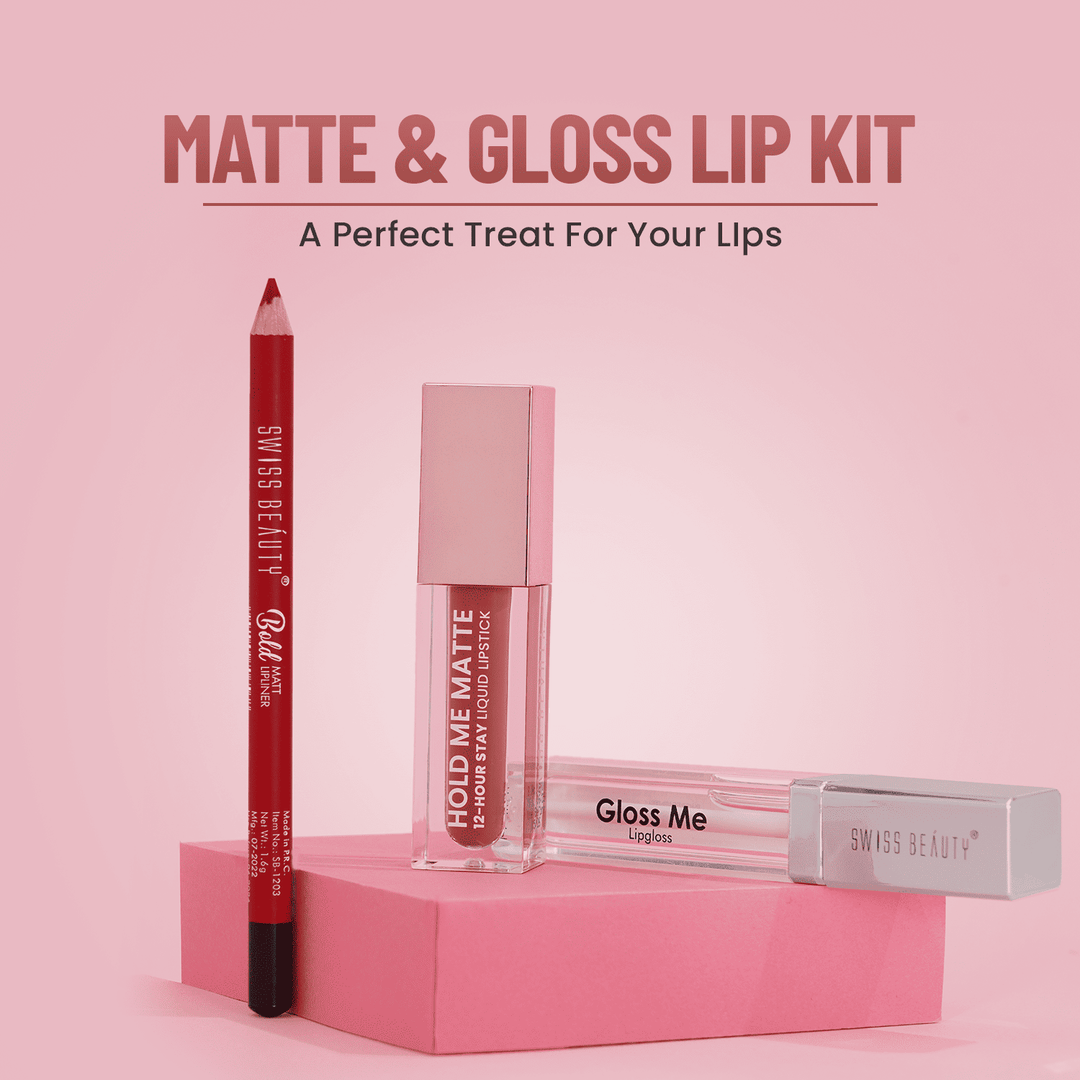 Luxneo Line & Fine Lip Duo with Lip Liner & HD Matte Lipstick |
Matte Finish Long-Lasting Non-Drying