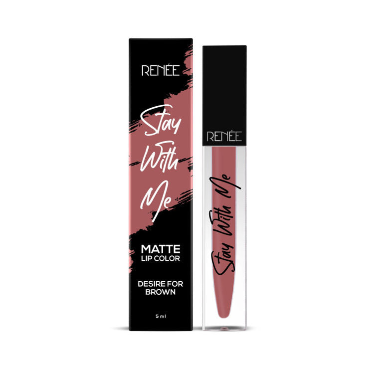 Stay With Me Matte Lip Color, Long Lasting, Non Transfer, Water & Smudge Proof,